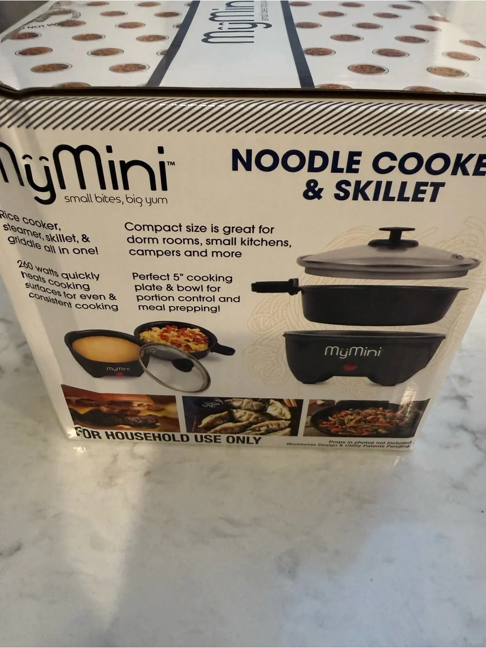 Black Noodle Cooker & Skillet - Compact Non-Stick Cookware
